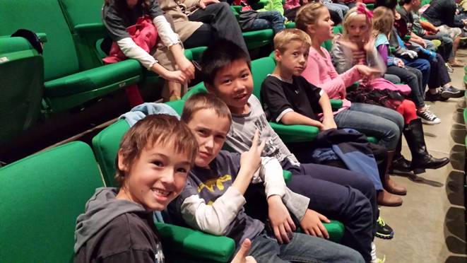 <p>3rd grade field trip to Civic Center for School House Rock</p>